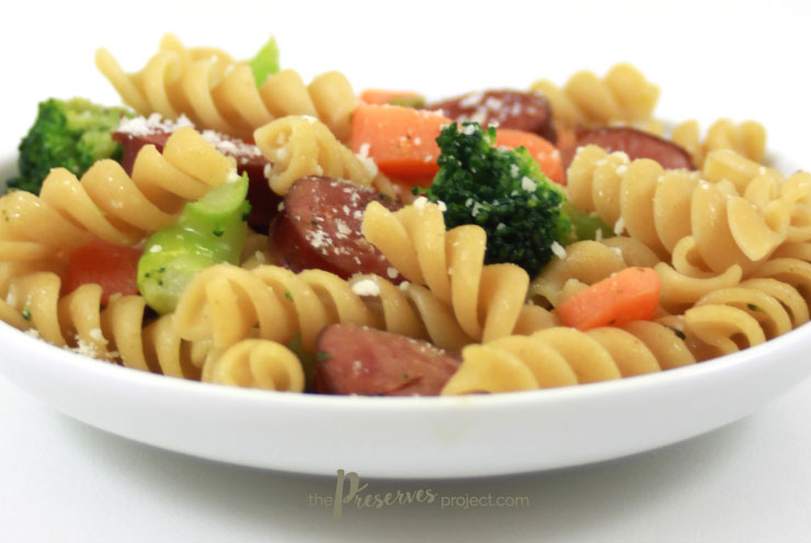 Kielbasa Rotini Supper | The Preserves Project