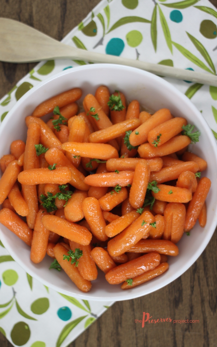 Honey & Brown Sugar Baby Carrots | The Preserves Project