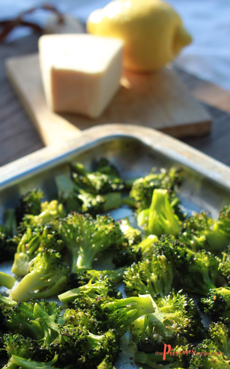 Lemon, Garlic & Parmesan Roasted Broccoli | The Preserves Project