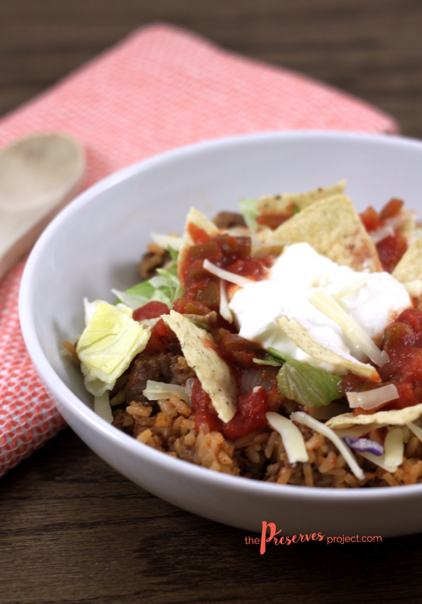 Taco Rice Bowl | The Preserves Project