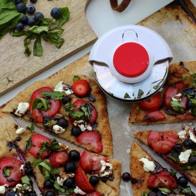 Berry, Basil and Goat Cheese Flatbread | The Preserves Project