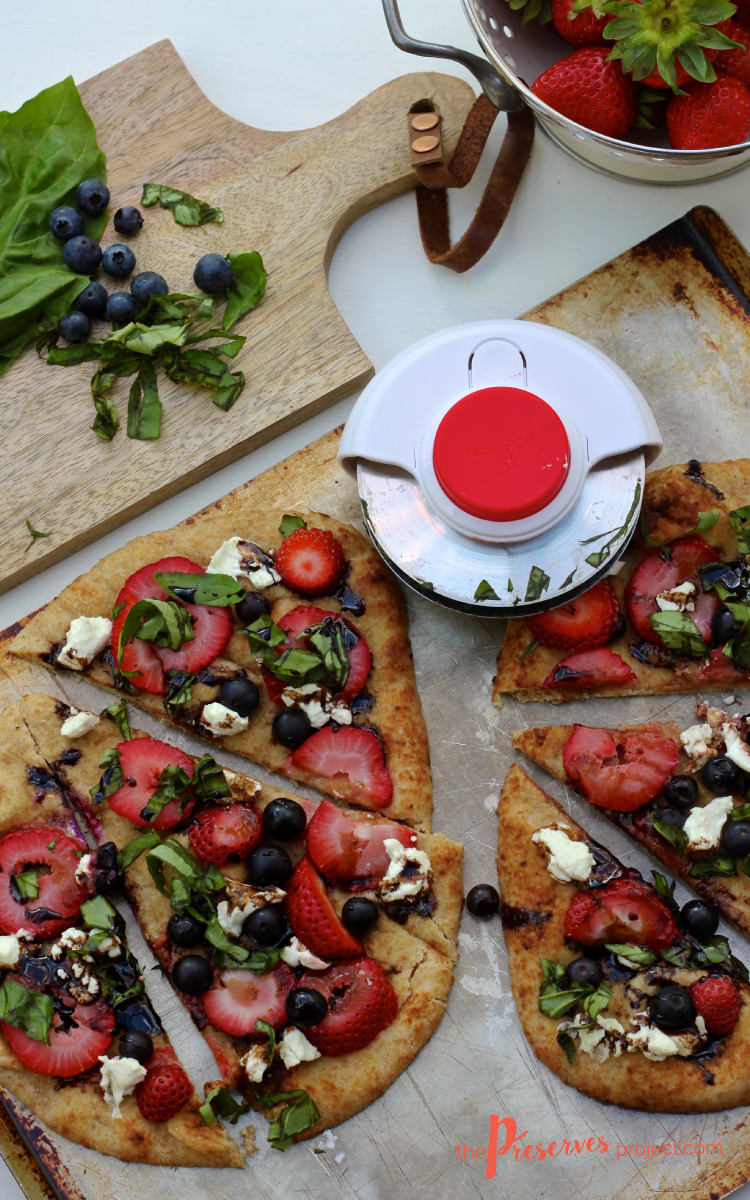 Berry, Basil and Goat Cheese Flatbread | The Preserves Project