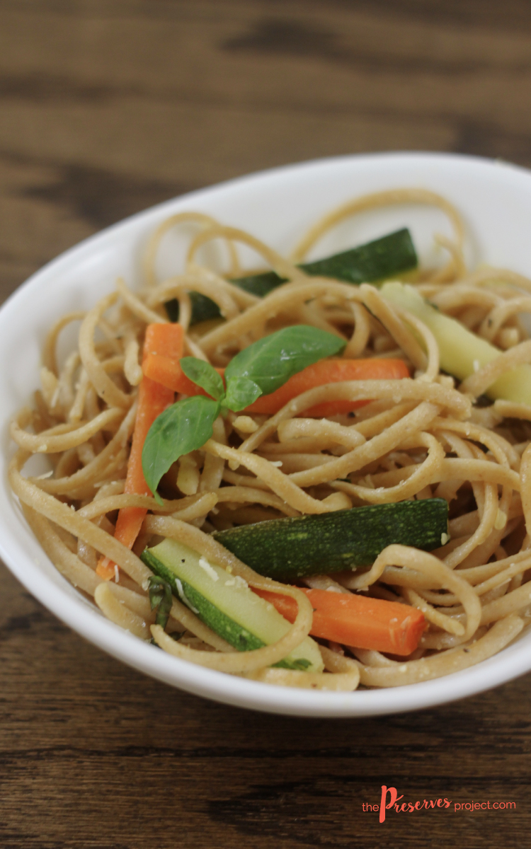 Matchstick Vegetable and Herb Linguini