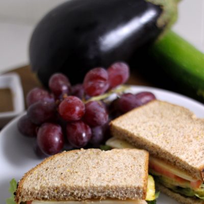 This Roasted Vegetable Sandwich is easy and delicious!