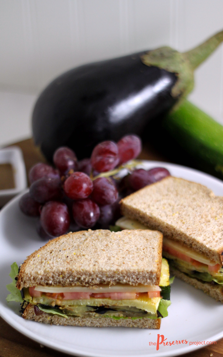 This Roasted Vegetable Sandwich is easy and delicious!